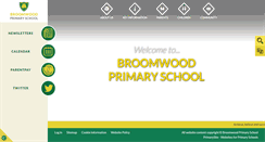 Desktop Screenshot of broomwoodprimary.co.uk