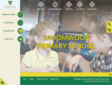 Tablet Screenshot of broomwoodprimary.co.uk